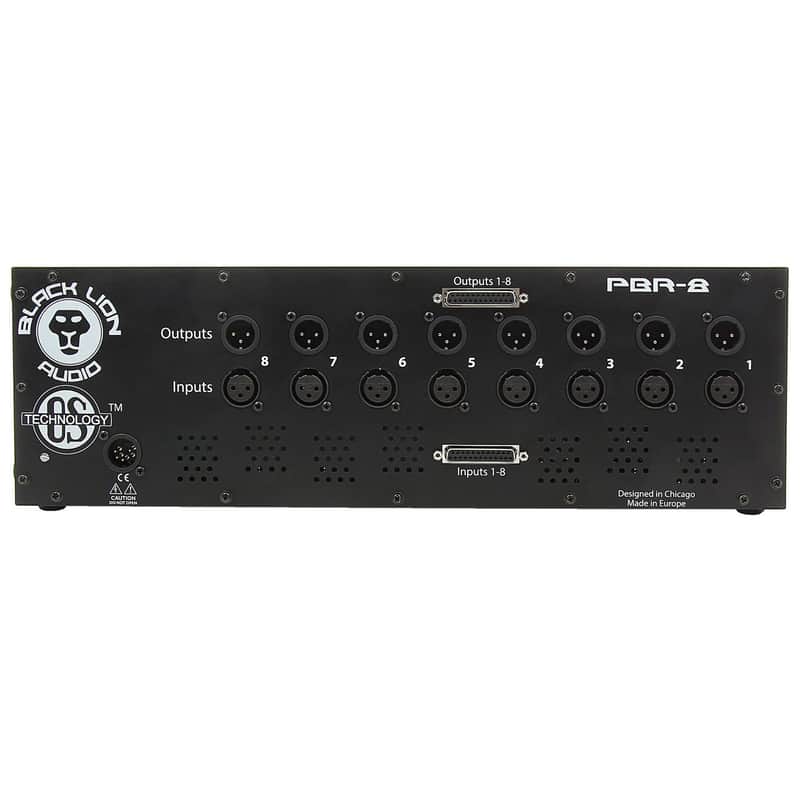Black Lion Audio PBR-8 Patchbay Rack 8 Powered 500 Series Frame