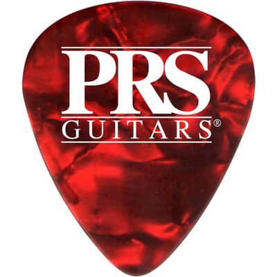 PRS #100147:002:008:002 - Red Tortoise Celluloid Pick, 12-Pack, Medium image 1