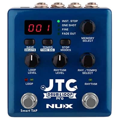 NUX JTC PRO Drum Loop PRO Dual Switch Looper Pedal 6 hours recording time 24-bit and 44.1 kHz sample rate image 1