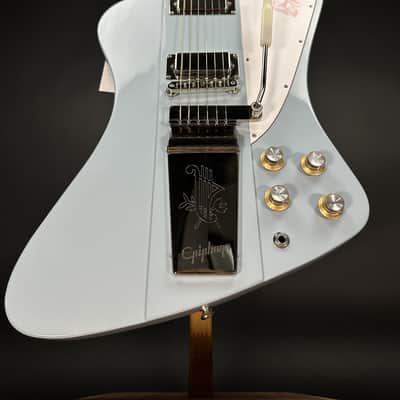 Epiphone Inspired By Gibson Custom 1963 Firebird V Reissue With Maestro Vibrola - Frost Blue image 3