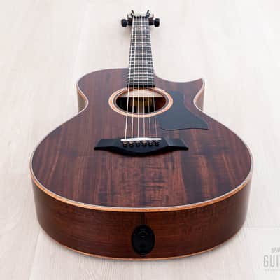 2022 Taylor Custom Grand Concert 12-Fret Flamed Tasmanian Blackwood w/ Florentine Cutaway image 12