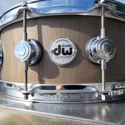 DW Collector's Series Eucalyptus /Maple Exotic HVLT Snare, Natural Satin, 5x14 image 2