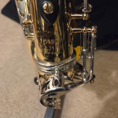 Selmer Aristocrat AS600 alto saxophone in good used condition. Includes mouthpiece and case. image 10