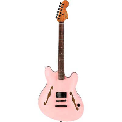 Fender Tom DeLonge Starcaster Electric Guitar Regular Satin Shell Pink image 3