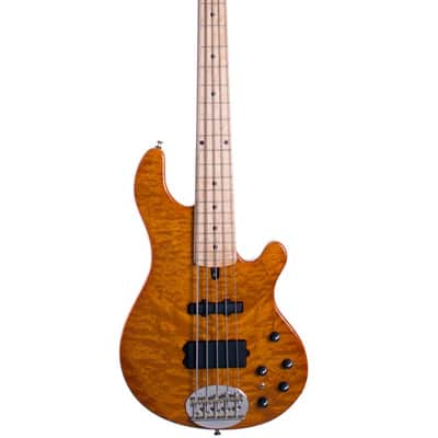Lakland 55-94 Deluxe 5 String Translucent Amber image 2