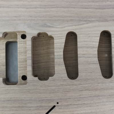 Unfinished Walnut HSS guitar body - fits Fender Strat Stratocaster neck Floyd Rose J811 image 2