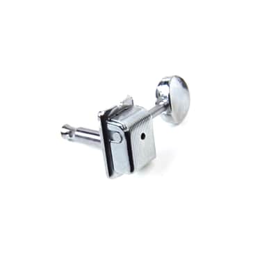 6- in-line Vintage Style Guitar Tuners Tuning keys Head Pegs, Chrome image 6