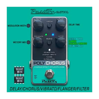 PastFx Poly Chorus flanger slapback delay double tracking filter matrix echoflanger image 2