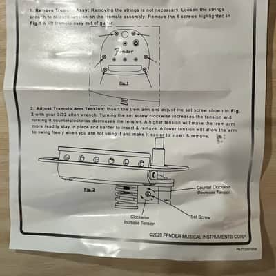 Fender 099-2071-000 Panorama Jaguar / Jazzmaster Tremolo System 2010s - Nickel image 4