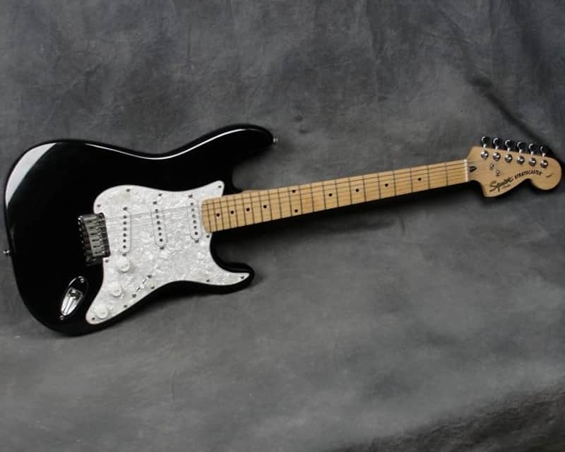 Fender Squier 20th Anniversary Stratocaster Strat, Black | Reverb