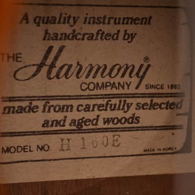 Vintage Harmony H-160E Electric Acoustic Guitar image 7