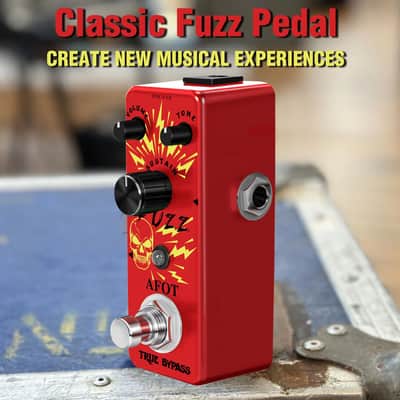 Classic Fuzz Guitar Pedal Vintage Fuzz Mini Guitar Effects Pedal Traditional Fuzz Effect, Plump and Rich Tone,Guitar Effects Pedal True Bypass image 2
