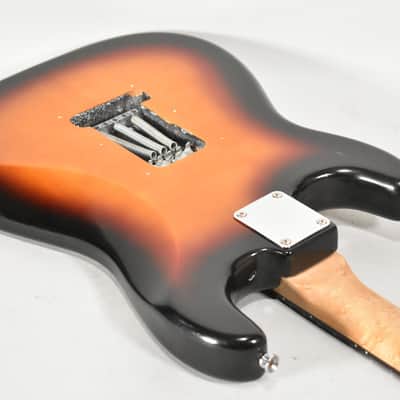 HSS Partscaster Strat Type Sunburst Finish Electric Guitar image 8