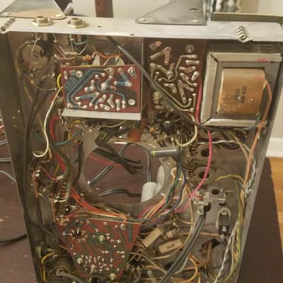 Voice of Music Stereo Tube Preamp Mono Amp 12AX7 Project 6L6 6E5 Guitar 1960 Steel image 5