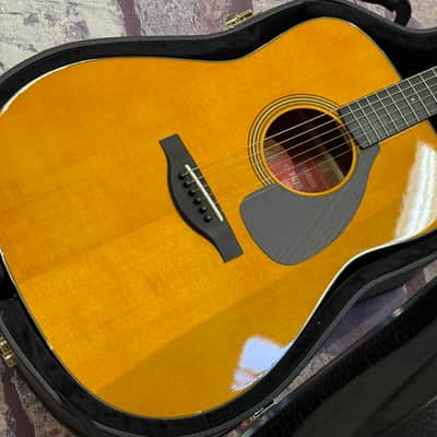 Yamaha FGX5 Red Label Dreadnought Natural w/ Case JAPAN  Auth Dlr 4lbs13oz #362A image 8