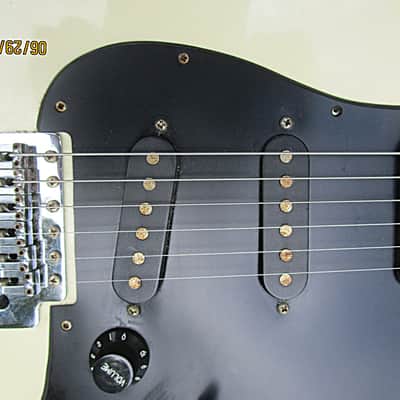 Cruise Stratocaster Guitar, 1980's, Made In Korea, White, Clean image 4