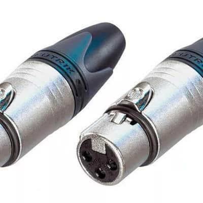 (2) Two Original NEUTRIK NC3FXX Female 3 Pin XLR Cable Connector image 5