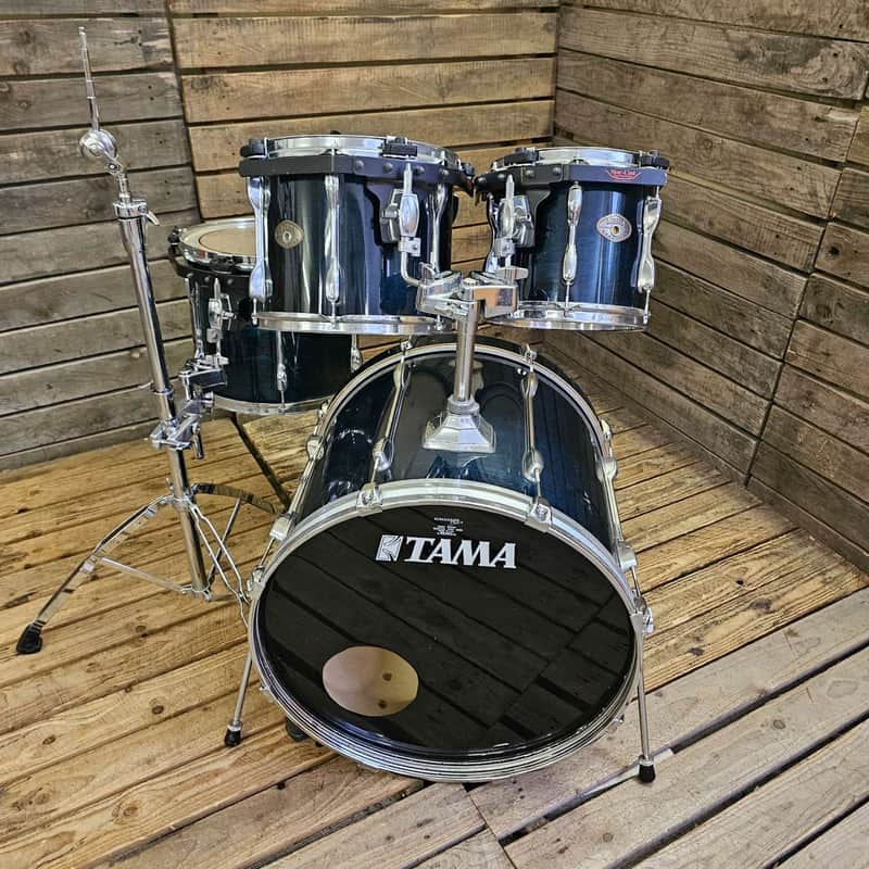 Drum Kit Tama Rockstar, Transparent Blue USED! RKRKD240526 image 1