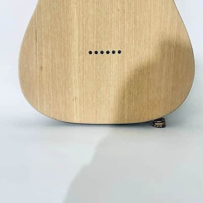 Left Handed Ash Wood Tele Style Guitar Body, String Through Bridge image 9