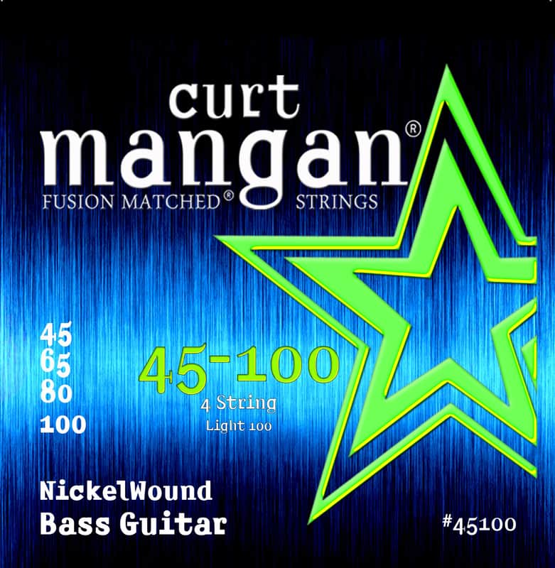Curt Mangan 45-100 Wound Light 100 Set Bass Guitar Strings Nickel