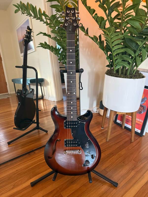PRS S2 Mira Semi-Hollow with Dots Inlay 2014 - McCarty Tobacco Sunburst image 1