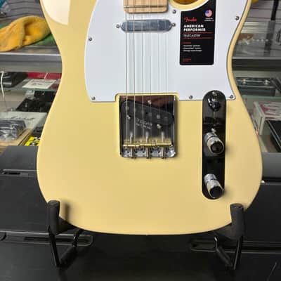 Fender 0115112341 American Performer Telecaster, Maple Fingerboard - Vintage White image 2