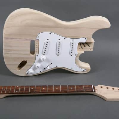Strat Style Electric Guitar DIY Kit – Build Your Own S-Style Guitar – Unfinished image 6