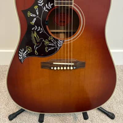 Left Handed Gibson Custom Shop Historic 1960 Hummingbird with  Electric Pickup - 2024 - Heritage Cherry Sunburst image 1