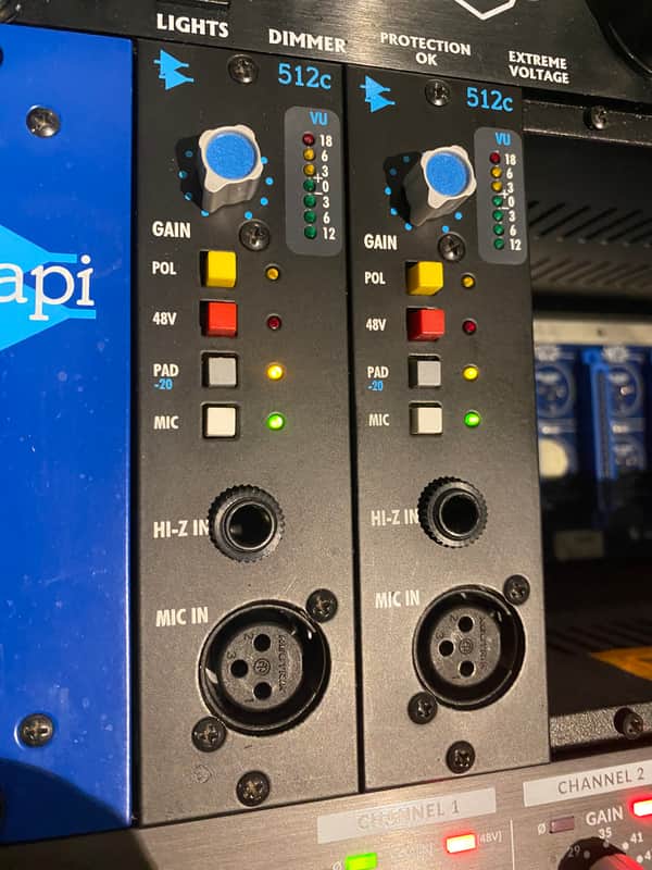 API 512c 500 Series Mic Preamp Module 2000 - Present - Black image 1