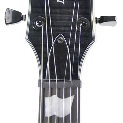 ESP LTD Deluxe EC-1000ET Evertune Flamed Maple Guitar in See-Thru Black image 7