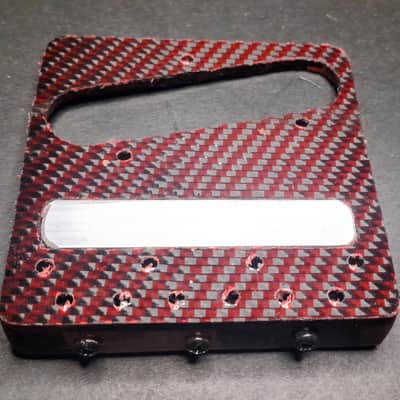 Hillbilly Guitars Custom Black Ebony & Bloodwood Telecaster Bridge w Brass Comp Saddles image 5