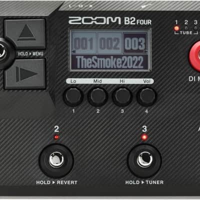 Zoom B2 Four Bass Multi-effects Processor (B2Fourd1) image 1