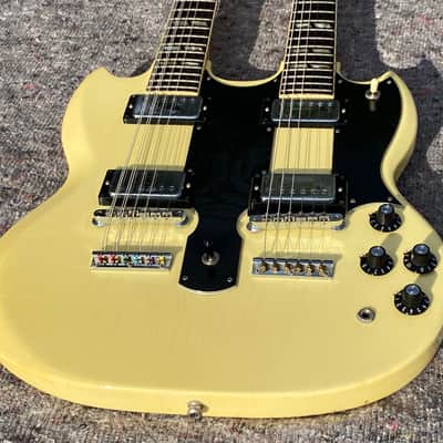 Gibson EDS-1275 Double-Neck SG 1974 - Alpine White image 3