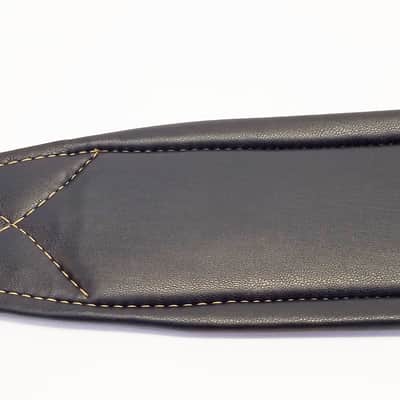 Padded Genuine Leather Guitar or Bass Strap 3.25" Wide Lightly Distressed image 11