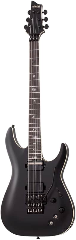 Schecter C-1 FR S SLS Evil Satin Black image 1