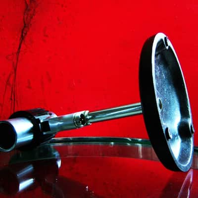Vintage RARE 1960's Aiwa 99-4547 dynamic cardioid microphone High Z w stand Olson Monarch Lafayette prop display repair image 14