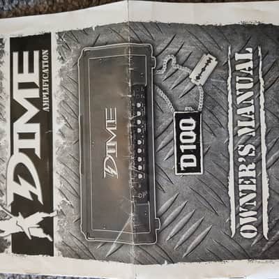 DIME D100 amp head Dimebag amplifier black 120w rare guitar dean pantera image 6