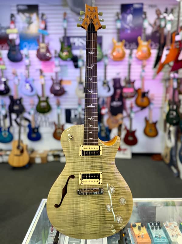 PRS SE Zach Myers Semi Hollow Electric, Trampas Green with Gig Bag - Pre Owned image 1