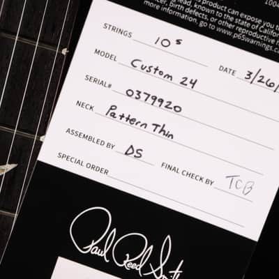 PRS Custom 24 - Dark Violet Smokewrap Burst/Natural Back image 23