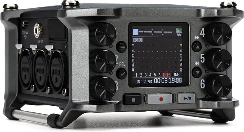 Zoom F6 Field Recorder/Mixer, Professional Field Recording, Audio for Video, 32-Bit Float Recording, 14 Channel Recorder, 6 XLR Inputs, Timecode, Ambisonics Mode, Battery Powered, iOS Wireless Control image 1