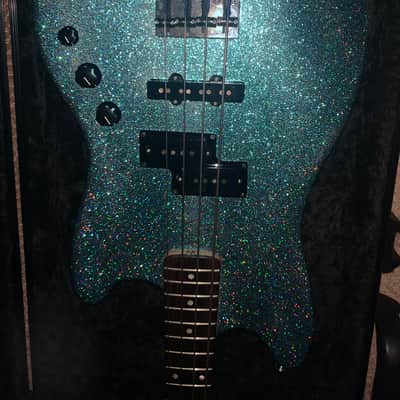Ocean spray metal flake crook custom guitars electric bass guitars image 2
