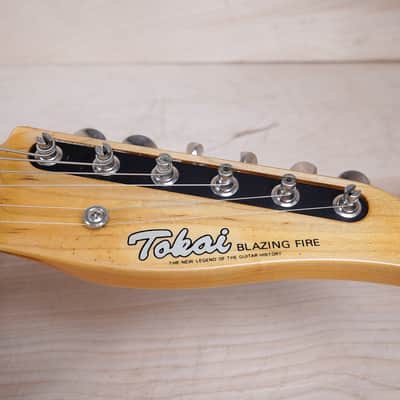 Tokai Blazing Fire Talbo Reissue SSS MIJ 1990's Metallic Red Seymour Duncan HHH Pickups Made in Japan w/ Bag image 4