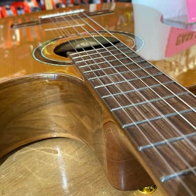 Ortega Signature Series Flametal-Two Natural Gloss Finish Cutaway Classical Acoustic-Electric Guitar with Original Hardshell Case image 9