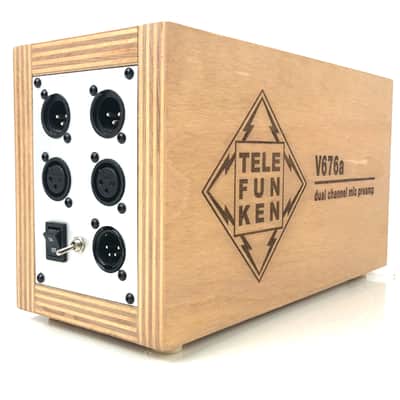 2x Telefunken v676a microphone preamps racked. Refurbished, matched pair image 7