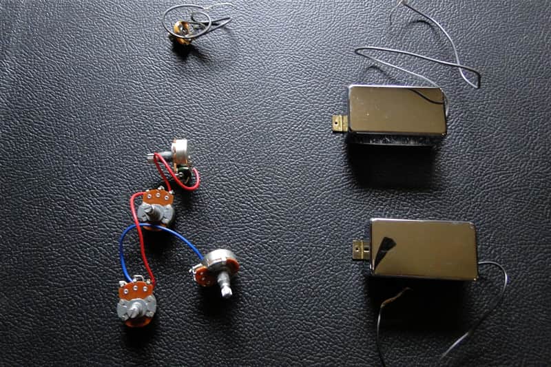 Epiphone Les Paul Bass pickups and pots early 2000s image 1