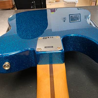 Fender 1958 Telecaster J Mascis BRAND NEW Artist Signature Custom Pickups Mirror Pick Guard Aged Road Worn Relic Neck 50s Vintage Reissue Tele Guitar - Bottle Rocket Blue Flake Metallic image 17