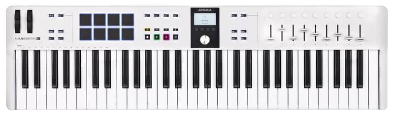 ARTURIA Keylab Essential 61 mk3 White 61-Key USB MIDI Keyboard Controller image 1