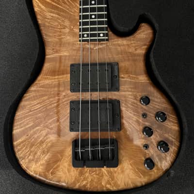 Hot Wire In-law Bass Guitar 424 Custom Neck Thru 4 String Peemium Build 2016 - Multi Strip Maple/Sapwle image 2