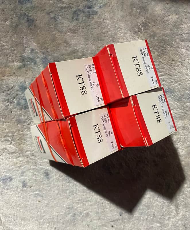 NOS Svetlana KT-88 Matched TESTED Quad Quartet Like New kt88’s 4x Replacment Power Tubes image 1