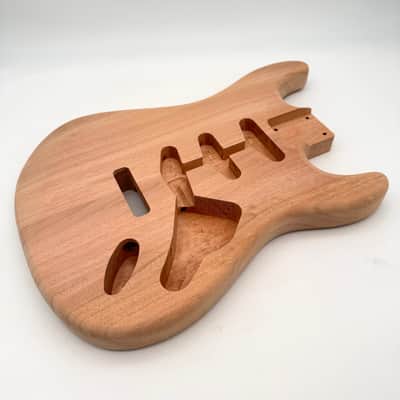 HooDoo Stratocaster Body Mahogany 2-Piece Unfinished Light hsb5341 image 1
